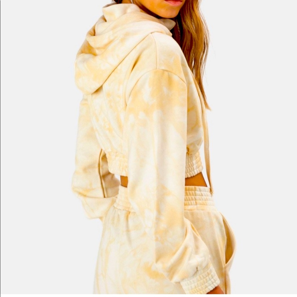 Cropped Tie Dye Hoodie